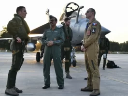 Rafale Plane during India - France Air Drills