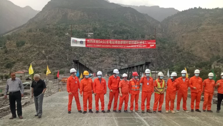Chinese personnel at Dasu hydropower project