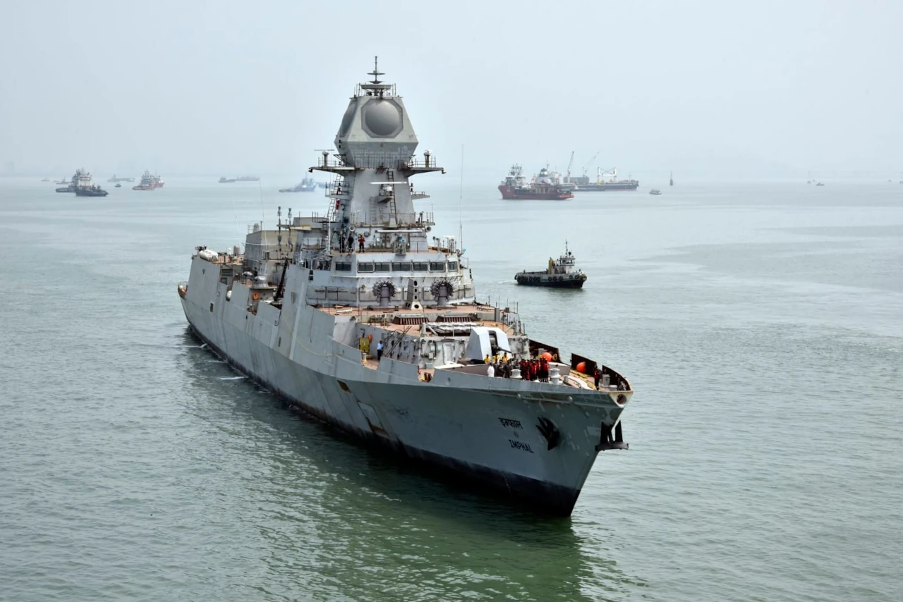 Soon To Be Commissioned Project 15B Ship INS Imphal Makes Its First Cruise