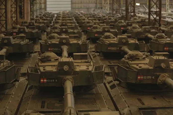 Leopard 1A5BE stored at OIP Land Systems in Belgium