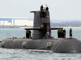 Australia's Collin Class Submarine HMAS Farncomb