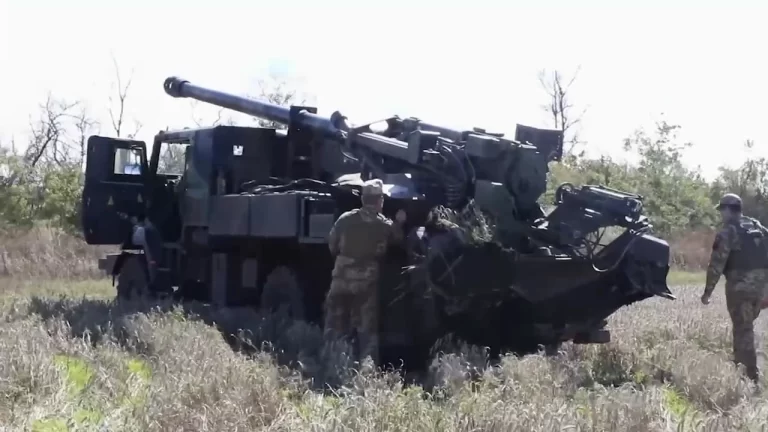 Caesar self-propelled artillery system in Ukrainian Service