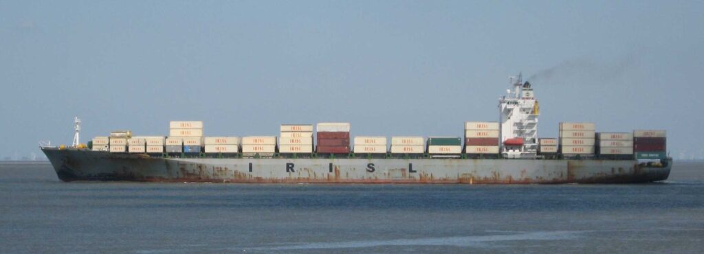 IRISL Container Ship with IRISL Containers