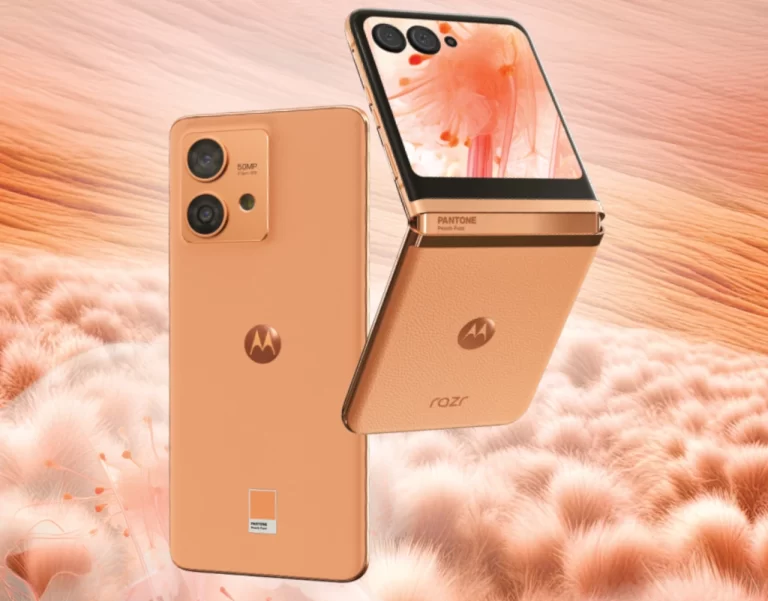 Motorola and Pantone Unveil "Peach Fuzz" Razr 40 Ultra and Edge 40 Neo