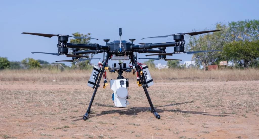 Marut's Octaquad Coaxial X8 drone for Mineral Exploration