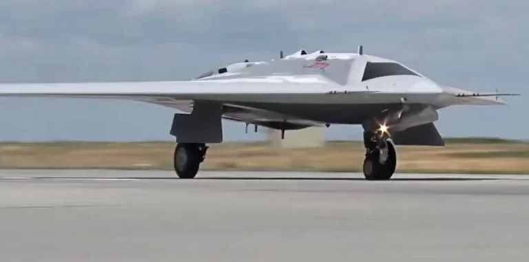 Russia's Stealthy Hunter Drone Sukhoi S-70 Okhotnik-B