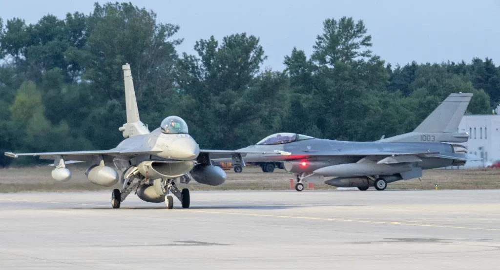 F-16's at Malacky-Kuchyna Slovak airbase