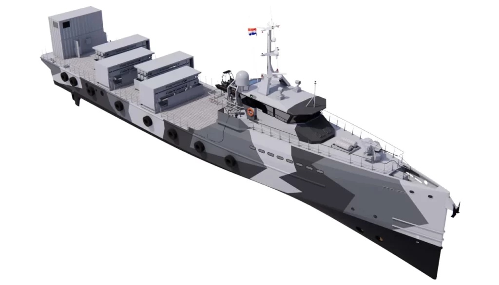 Artistic Impression of Dutch Navy multifunctional support ship