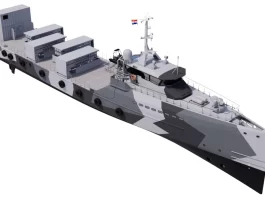 Artistic Impression of Dutch Navy multifunctional support ship