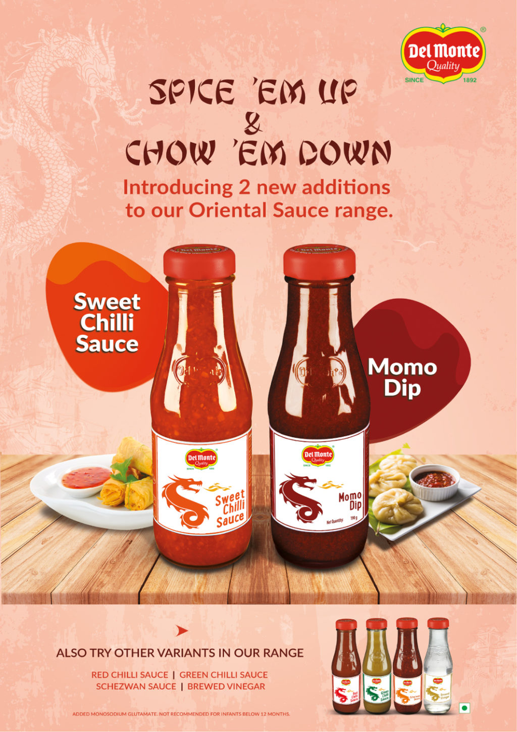Del Monte Oriental Sauces -Momo Dip & Sweet Chilli Sauce