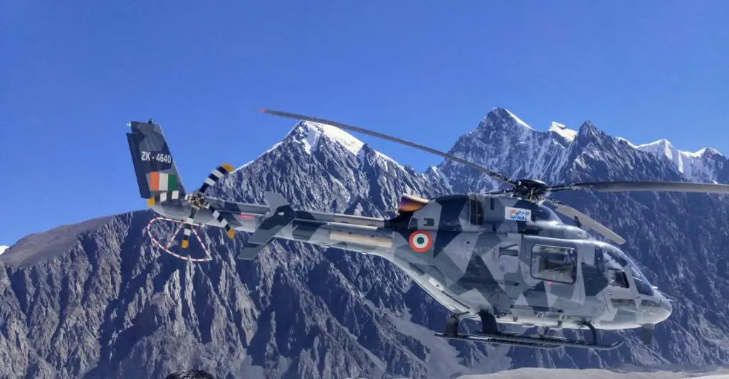 HAL Light Utility Helicopter Cold and High altitude trial