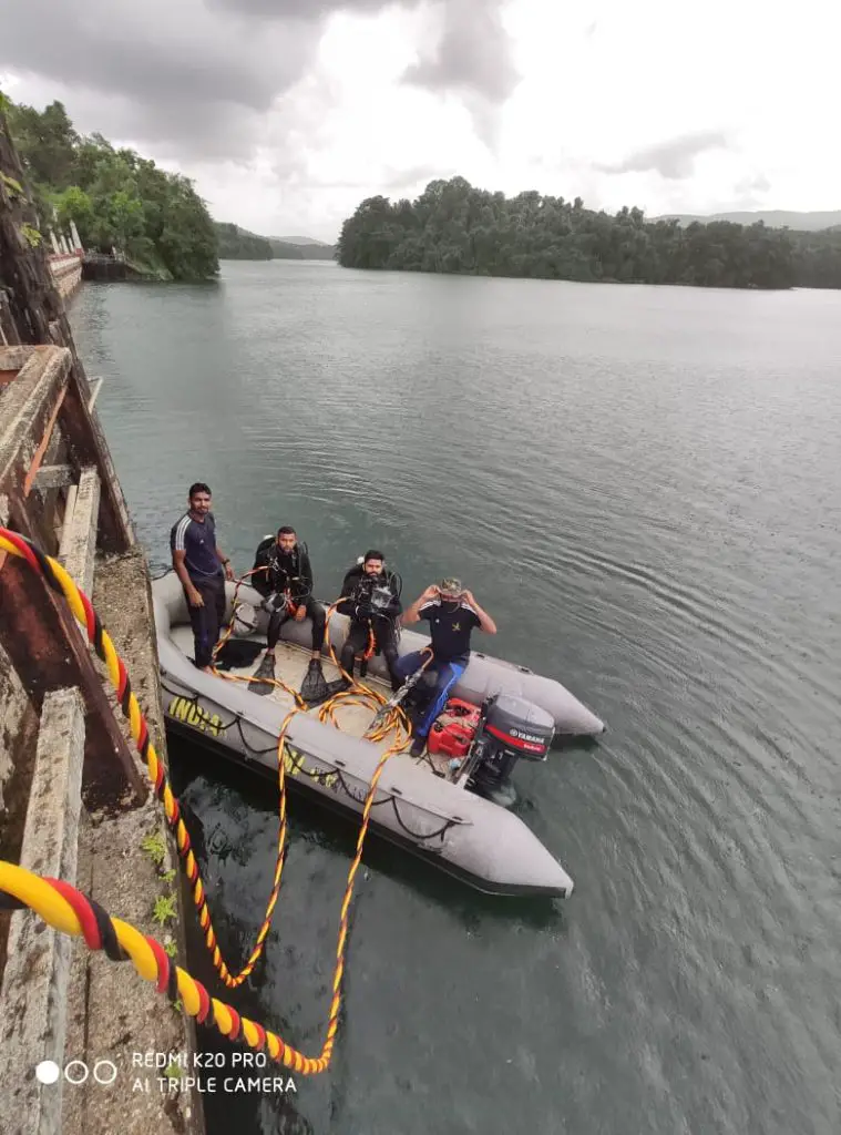 Indian Navy Divers at Peechi Dam Trissur