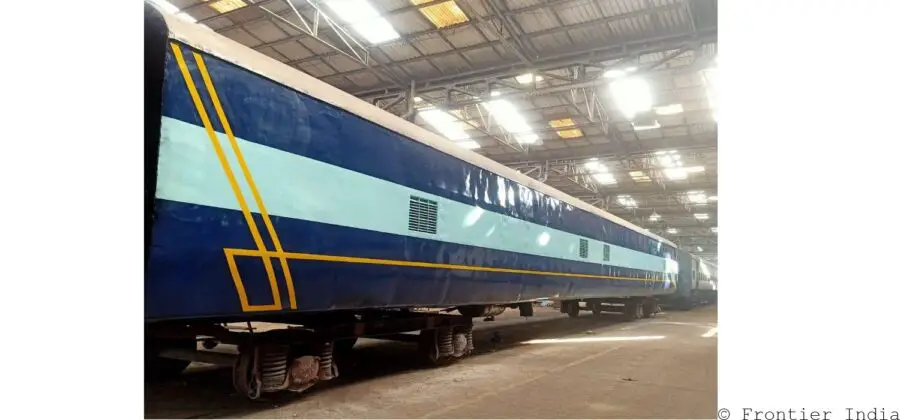 Indian Railways New Modified Goods coach - NMGH automobile carrier