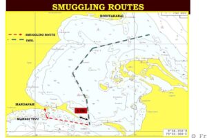 Gulf of Mannar Smuggling route