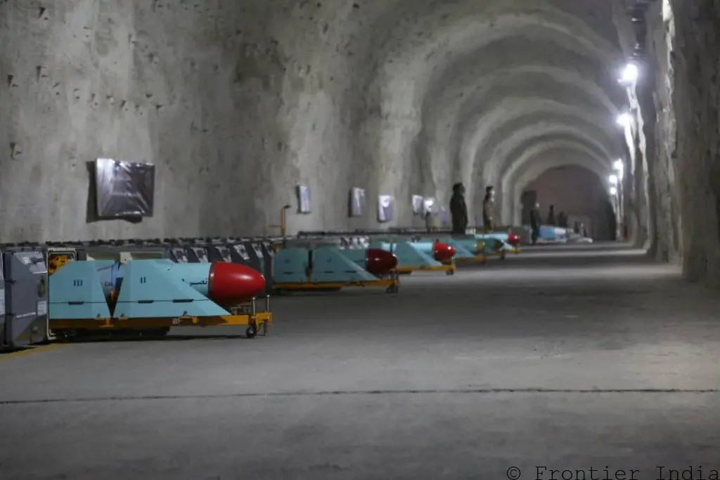 Missiles stored in the IRGC Navy subsurface Missile base
