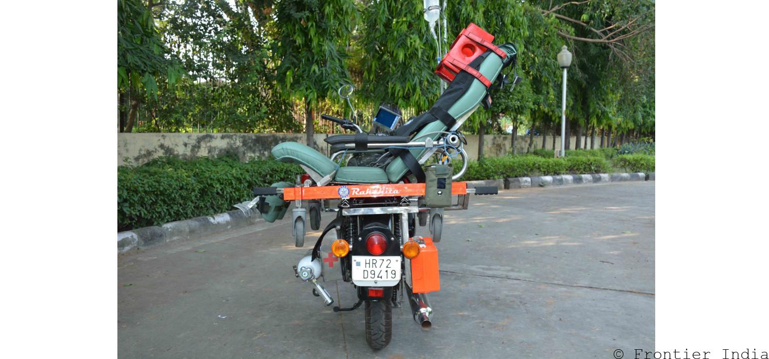 Rakshita Motor Bike Ambulance