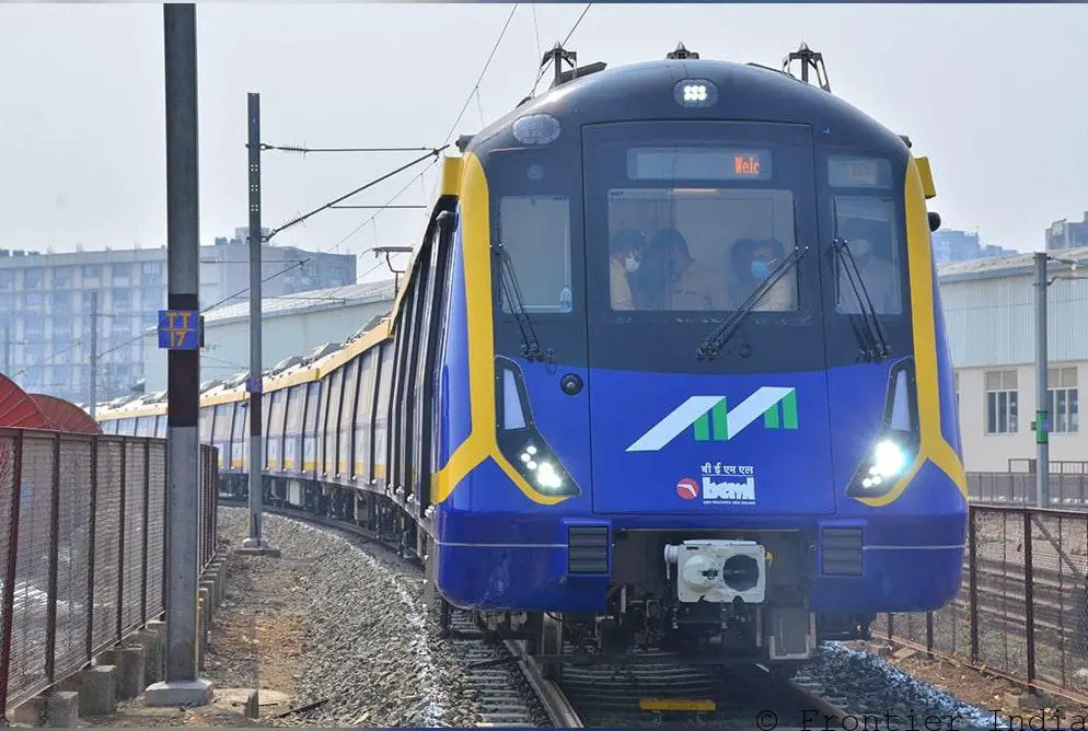 MRS1 prototype train testing at Charkop Depot