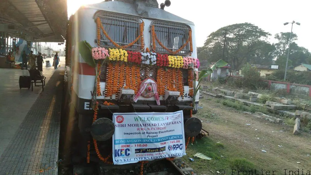 Bongaigaon - Rangiya section locomotive trial