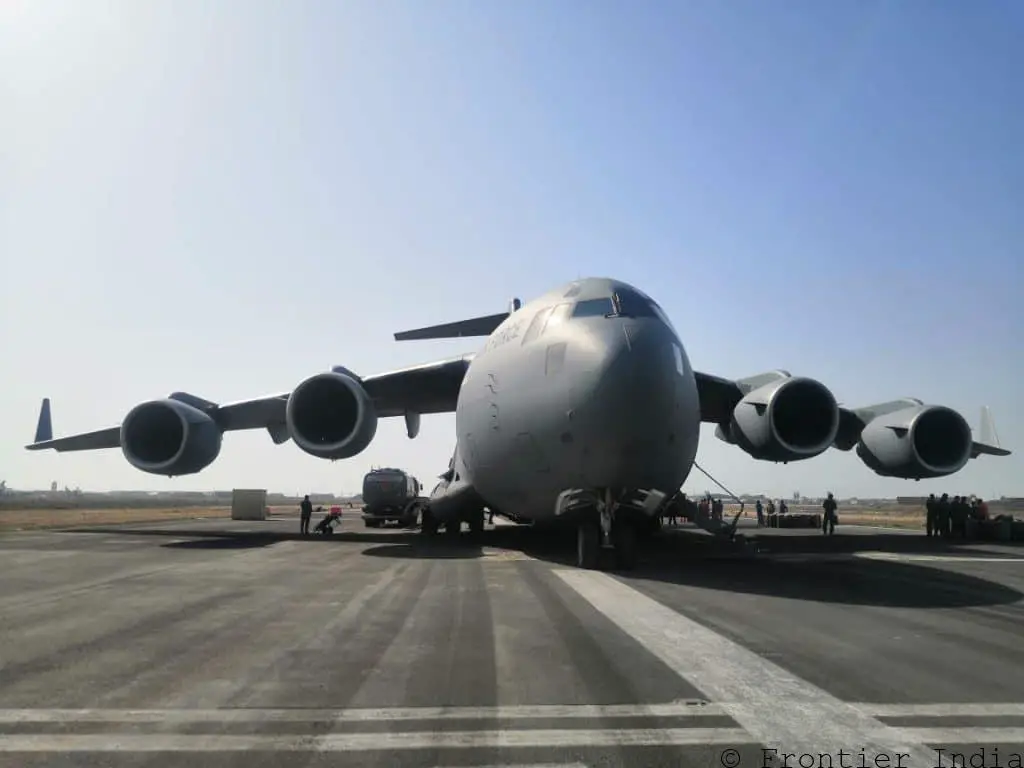 IAF C-17 Globemaster at Exercise Desert Flag VI