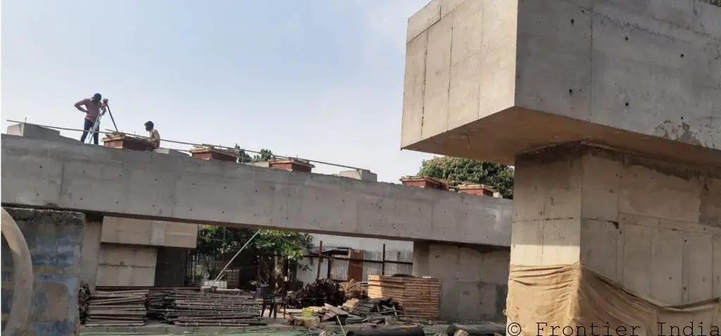 Dombivli East side Kopar Patripool road over the bridge under Construction