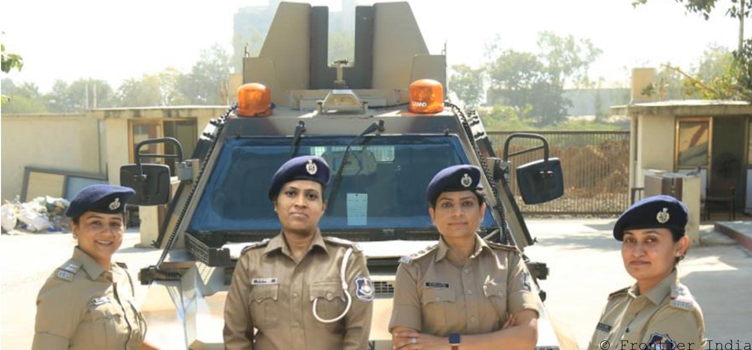 Santok Odedra, Nitmika Gohil, Aruna Gameti and Shakuntala Mal of Gujarat Police Anti-Terrorism Squad