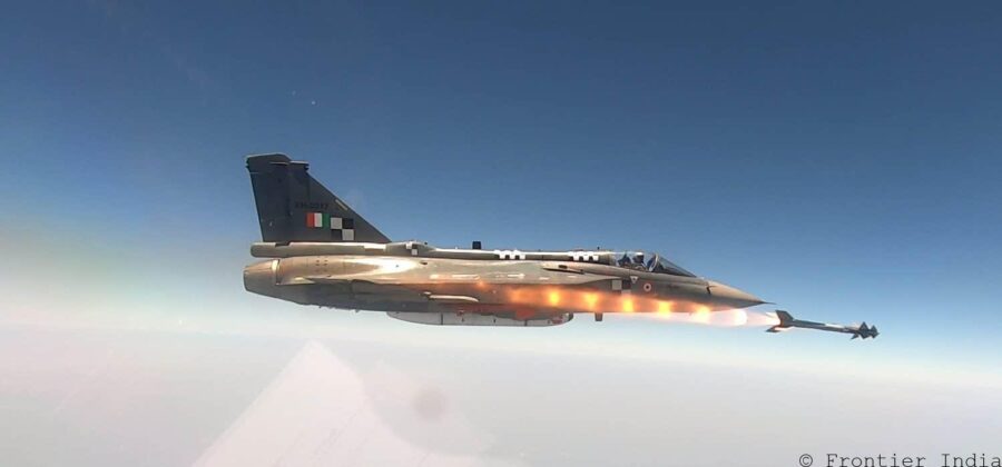 LCA Tejas fires Python-5 Air-to-Air Missile