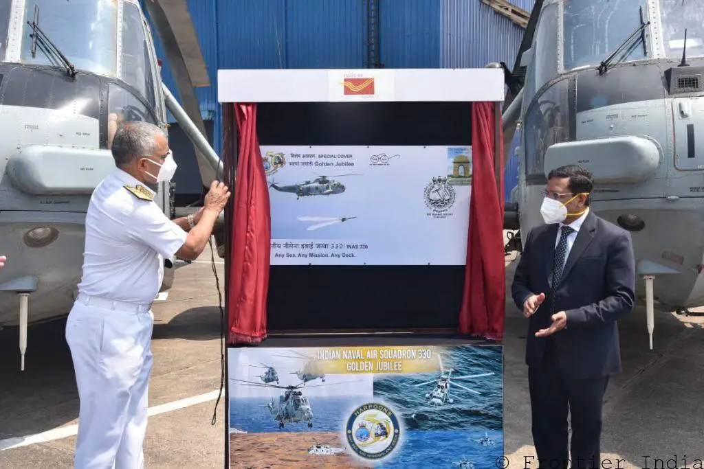 Postal cover unveiling of INAS 330
