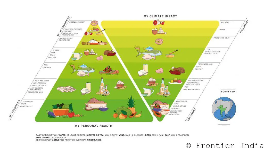 South Asia Double Pyramid Diet Chart