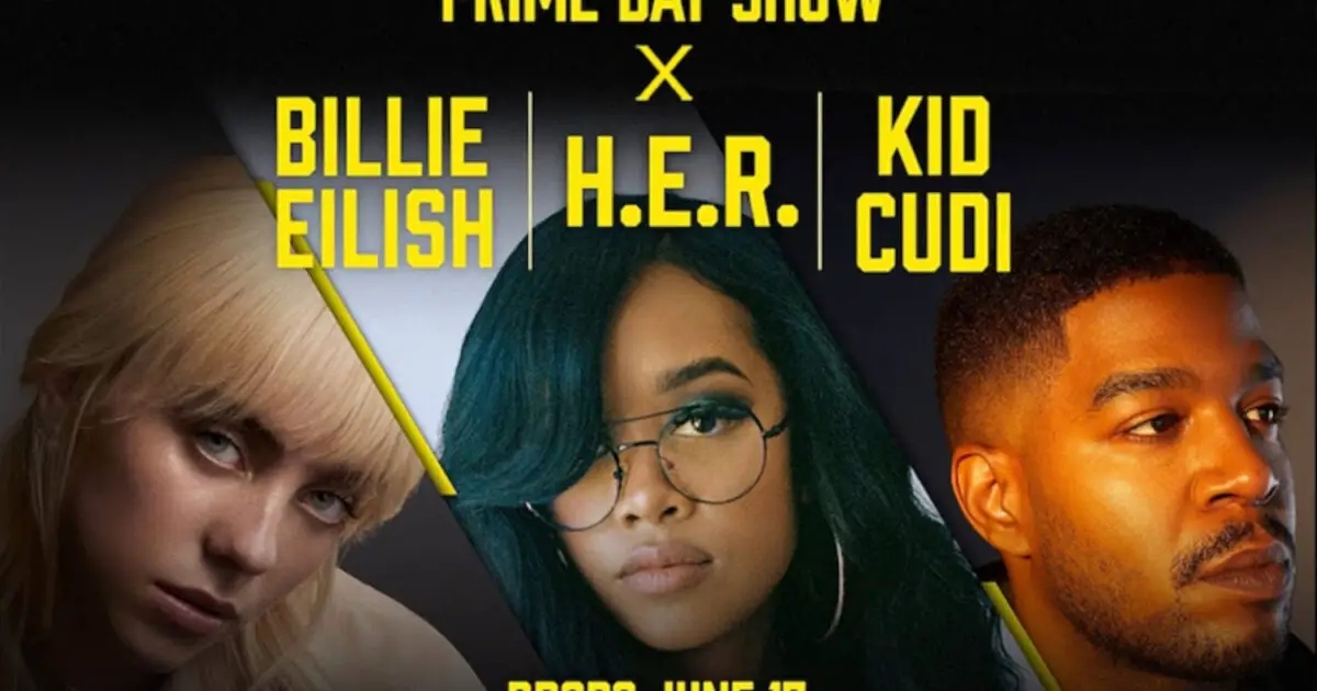 Billie Eilish, H.E.R and Kid Cudi on Amazon Prime Day 2021 musical show