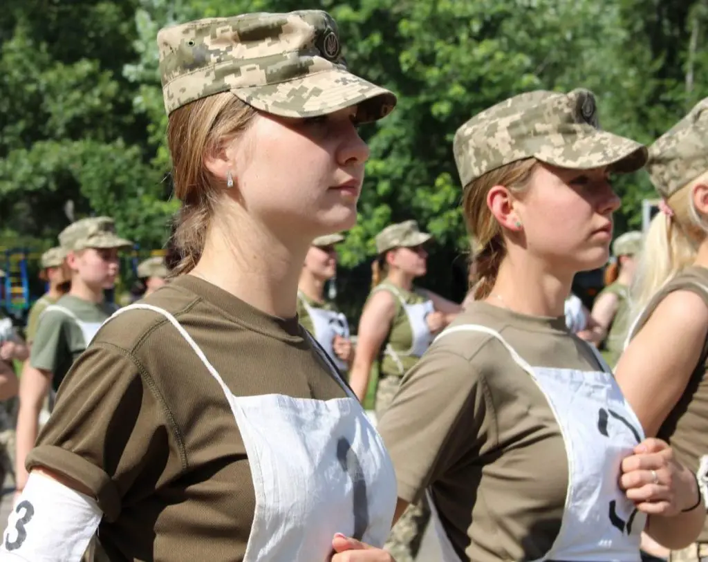 Female Soldiers from the Ukrainian Armed Forces