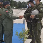 Rafale pilots of 101 Sqn at Air Force Station Hasimara during induction ceremony on 28 Jul 21