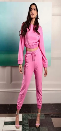 Sonam Kapoor Barbie Pink Track suit