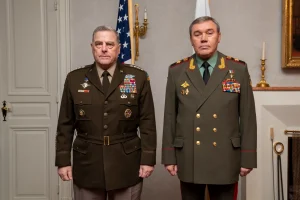 General Mark Milley with Chief of Russian General Staff Gen. Valery Gerasimov