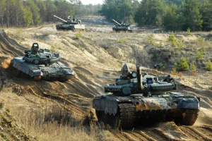 Russian Tank Formation