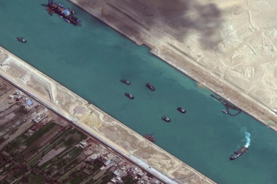 Suez Canal block