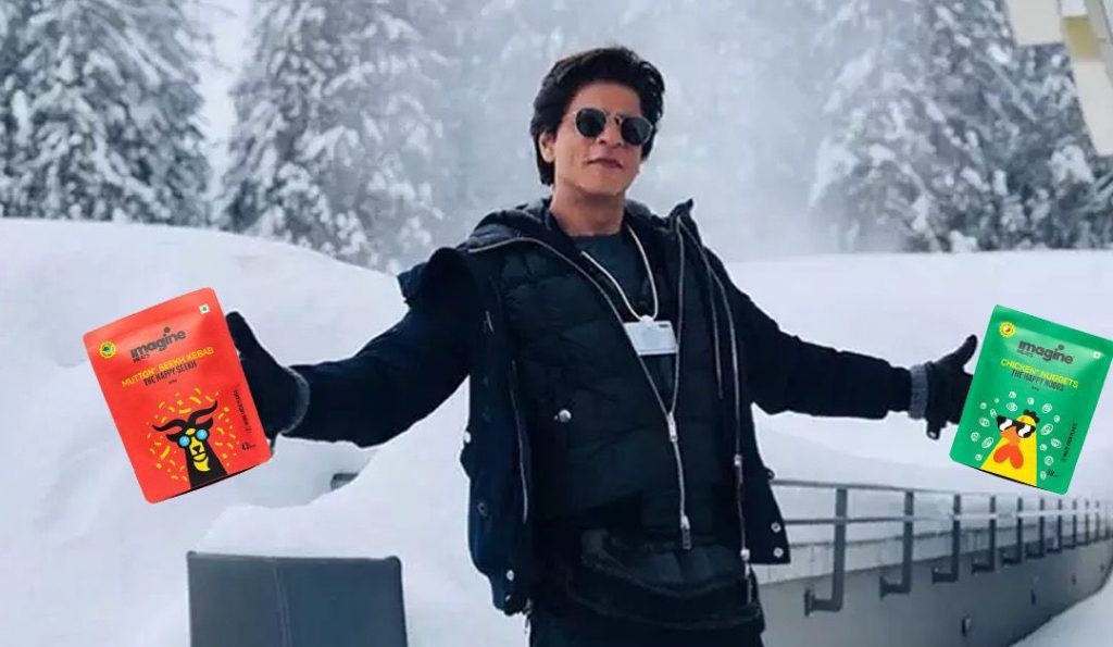 Shah Rukh Khan does a 'main hu na' with with Imaging meat