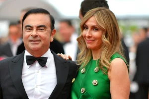 Carlos Ghosn and his wife Carol