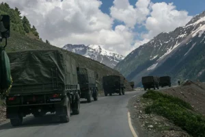 Indian Army Trucks at LAC