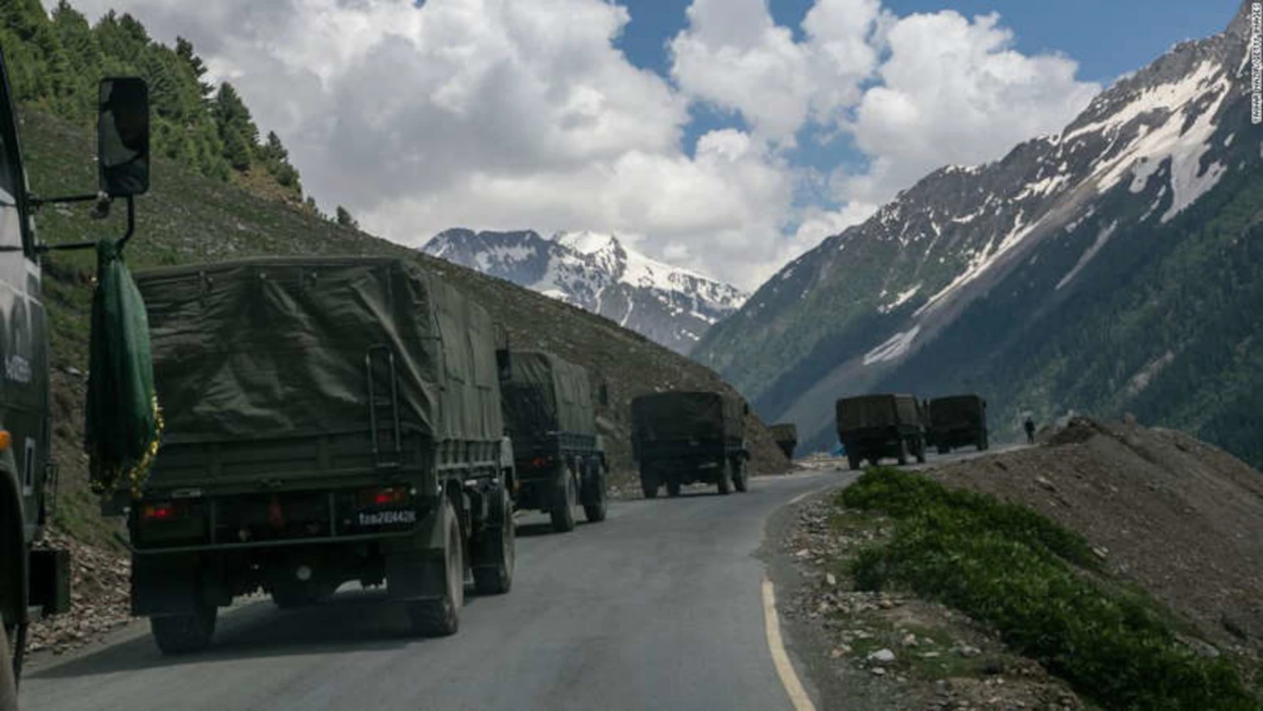 Indian Army Trucks at LAC