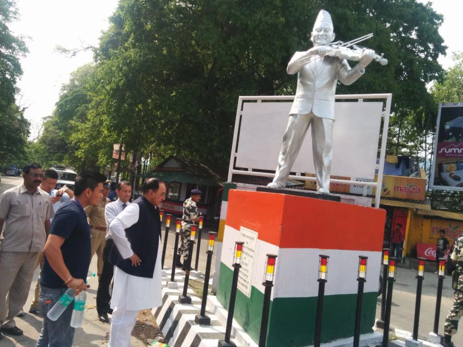 Captain Ram Singh Thakuri - Statue at Sukhna