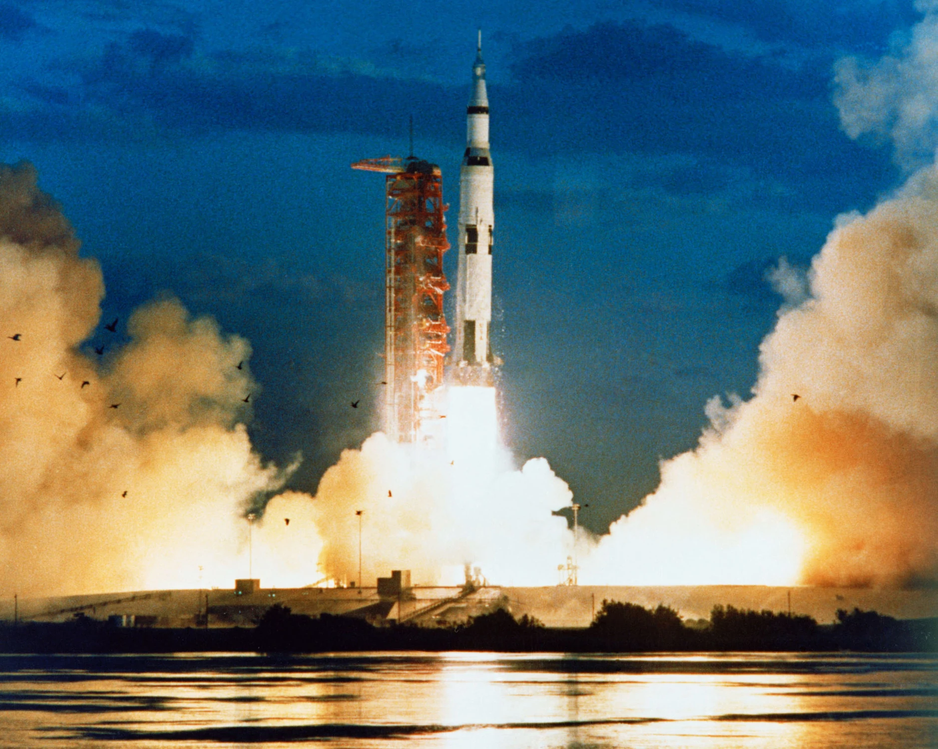 1967 was the first launch of the Saturn V rocket that later launched humans to the Moon