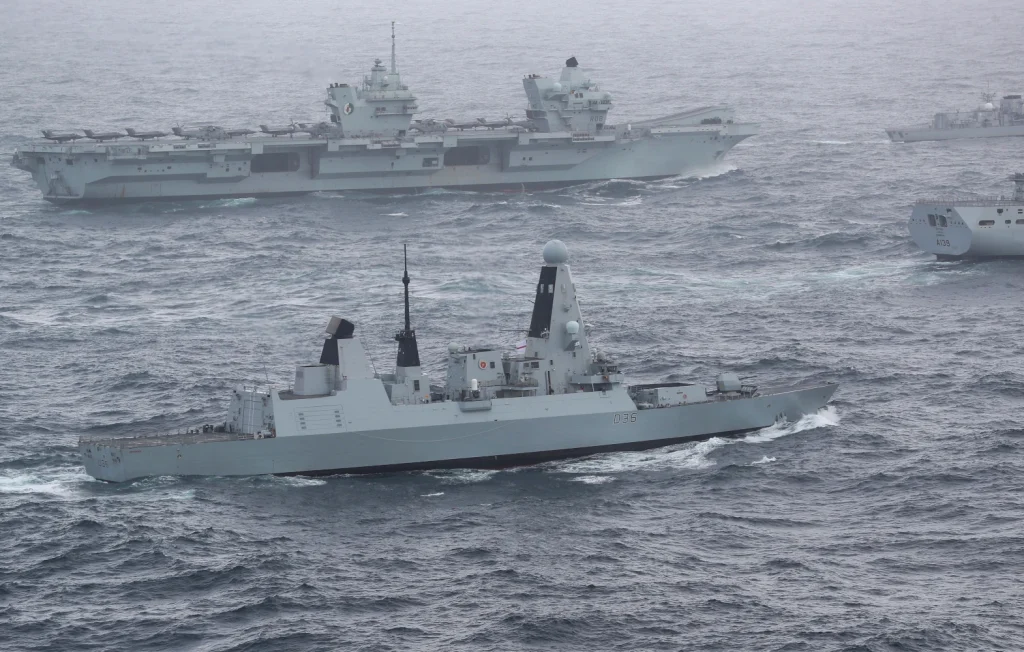 Royal Navy Royal Navy in turbulent waters
