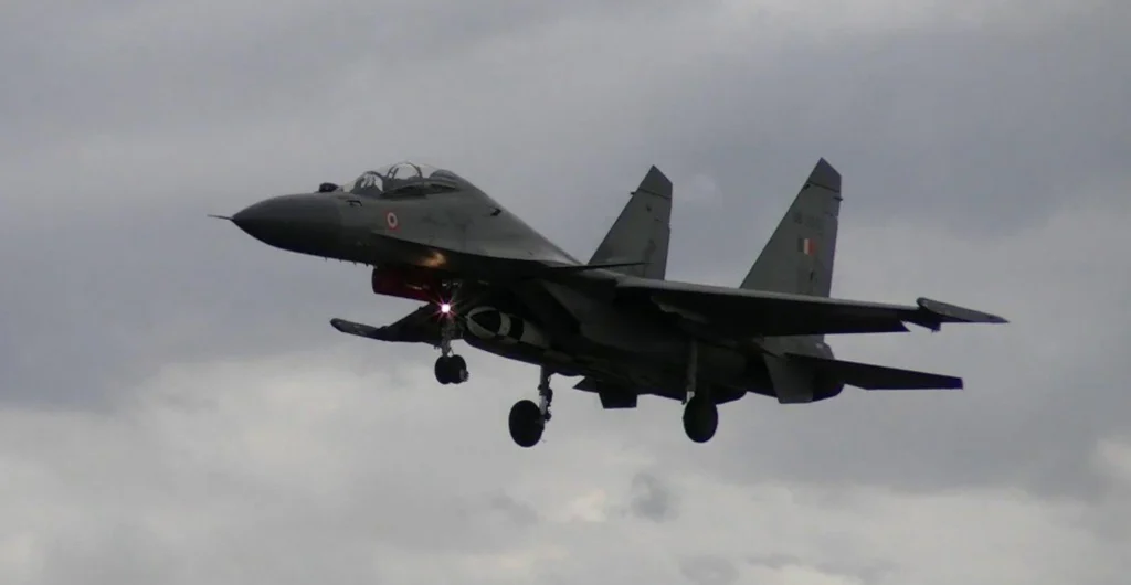 Su-30 MKI equipped with air launched Brahmos supersonic missile