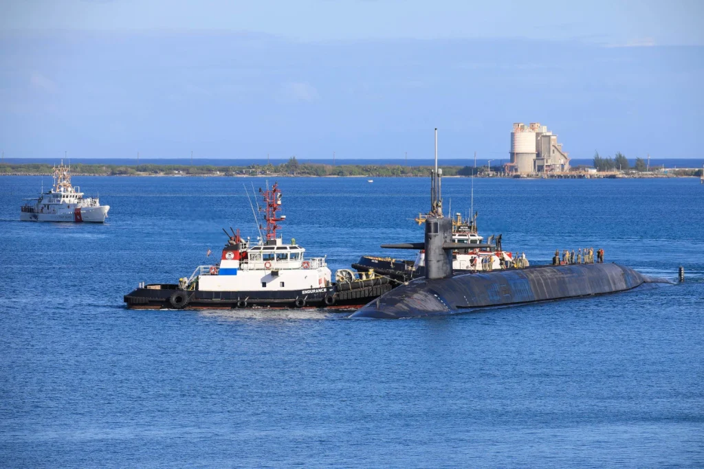 USS Nevada in Guam