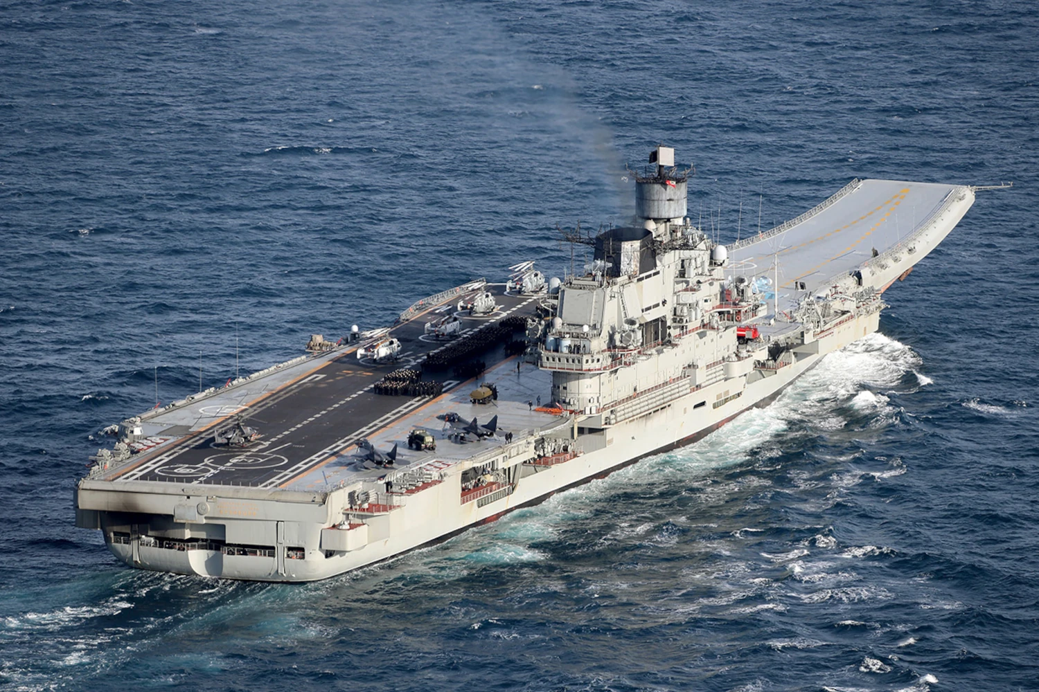 Admiral Kuznetsov with Sparse Air Wing