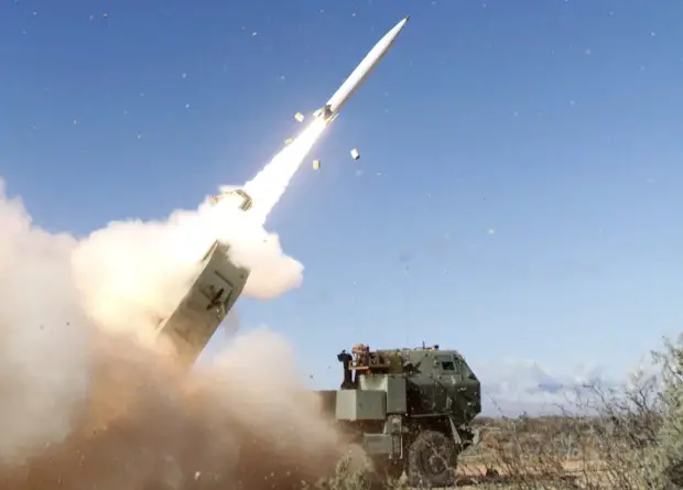 Launch of the PrSM missile by the HIMARS missile system - destroyer of Russian S-400