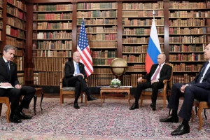 US Secretary of State Anthony Blinken, US President Joe Biden, Russian President Vladimir Putin and Russian Foreign Minister Sergei Lavrov