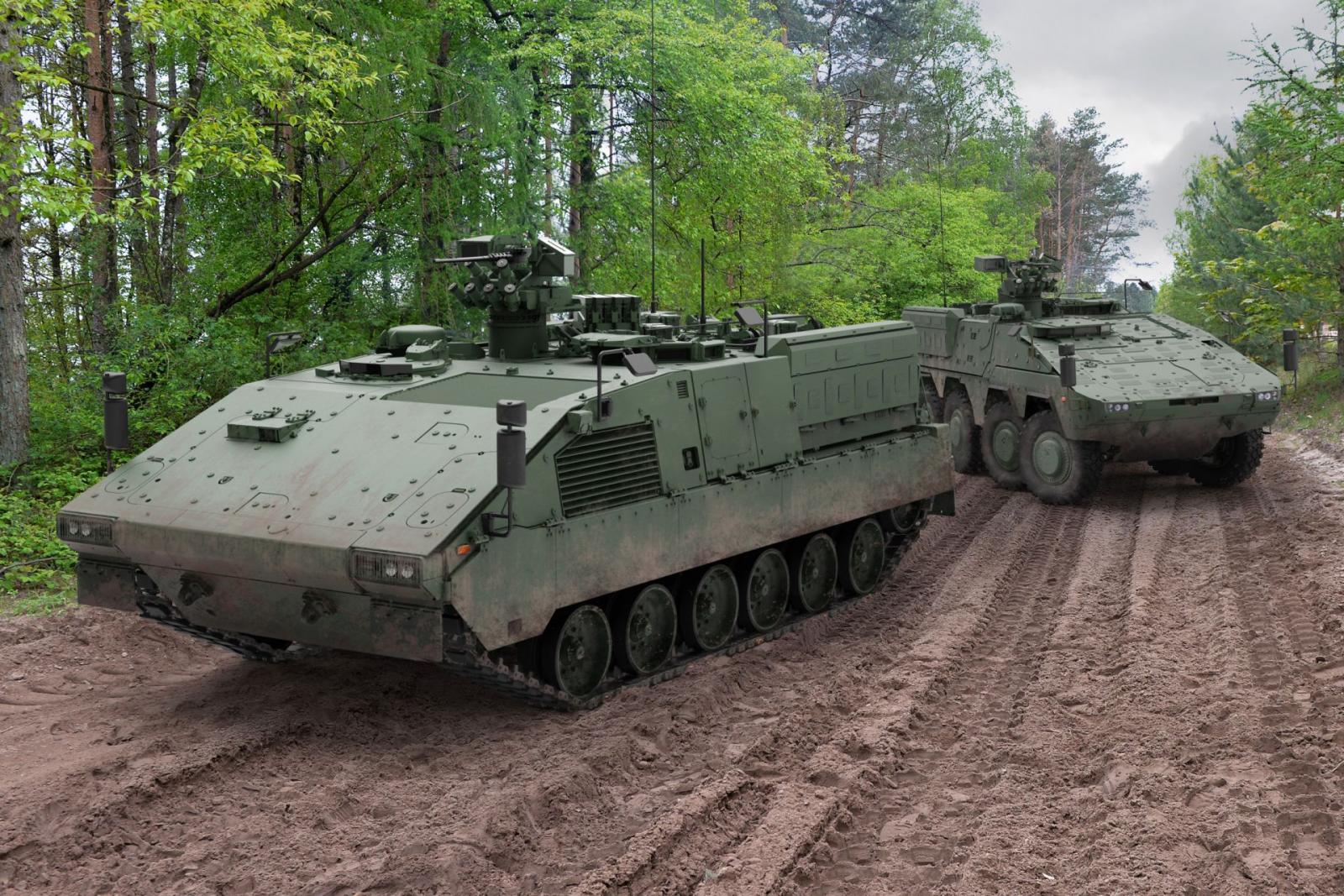 KMW tracked Boxer 8 x 8 armoured platform
