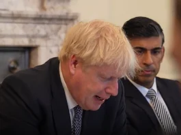 Boris Johnson and Rishi Sunak announcing UK's biggest tax cut