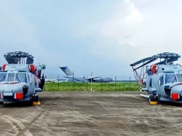 Indian Navy MH 60R Seahawk Helicopters at Kochi